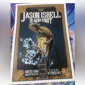 JASON ISBELL & The 400 Unit Concert/ Gig Poster Atlanta Live Nation Oct 16, 2023